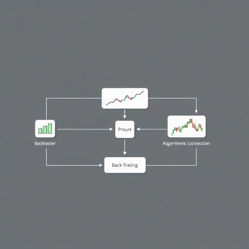 Diagrama del flujo de trabajo de trading algorítmico